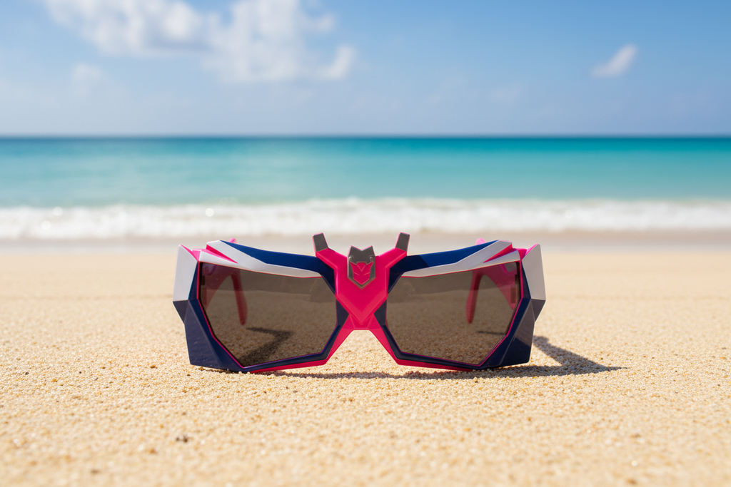 Lunettes fond plage